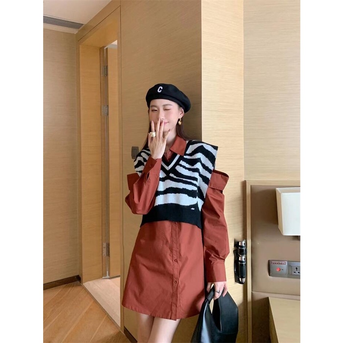 ZHELIHANGFEI Áo Dệt Kim Sát Nách Lưng Cao Quyến Rũ Dễ Phối Đồ