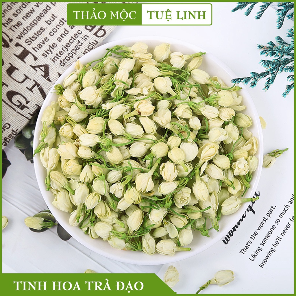 Trà Hoa Nhài (Hoa Lài) 100gr ❤️Freeship❤️ Sấy lạnh Nguyên Bông Trắng Đẹp Thượng Hạng giảm căng thẳng giảm Cholesterol