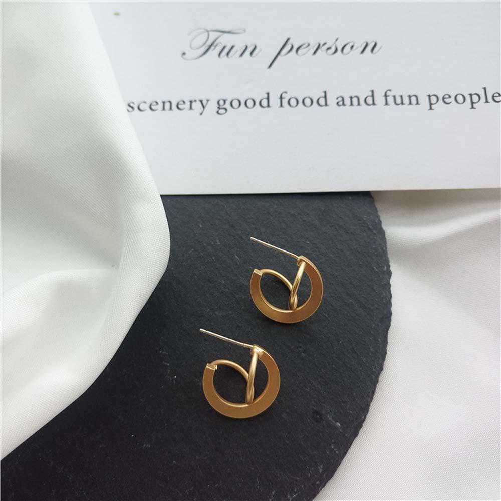 Bông Tai Thiết Kế Đơn Giản Thời Trang Cho Nữ|Khuyên Tai Hình Học Ba Chiều Thời Trang