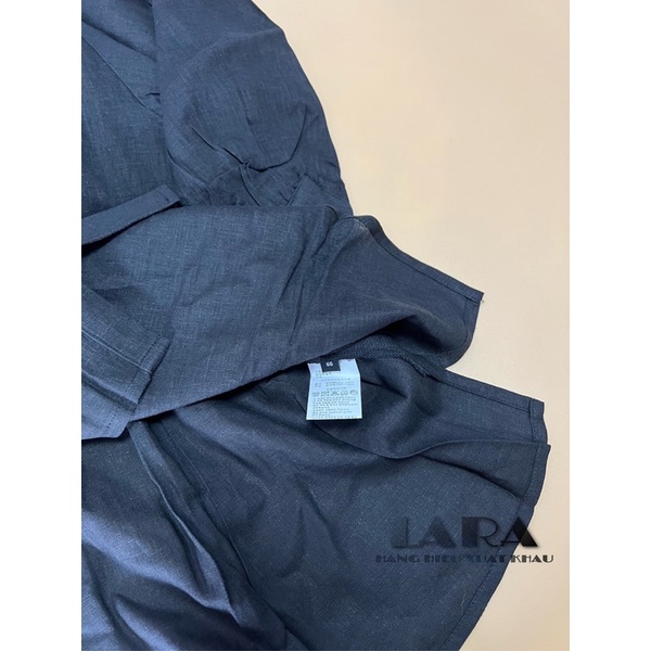 Áo sơ mi linen phom rộng Xuất Hàn