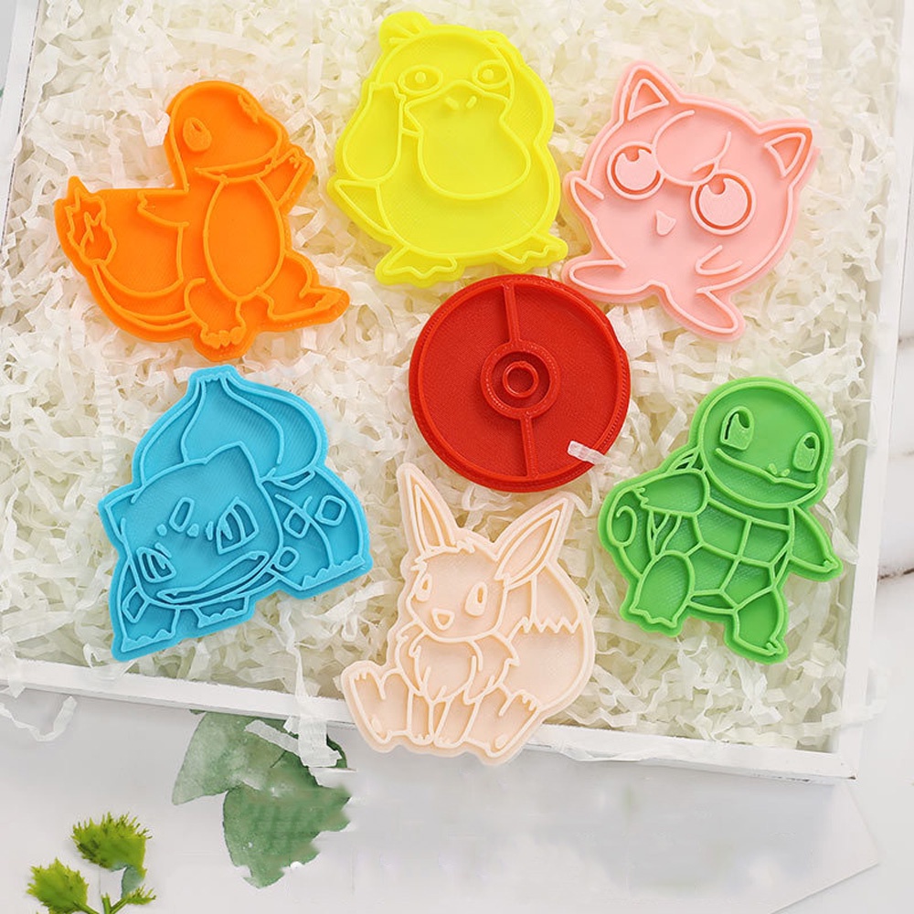 Epoch Khuôn Cắt Bánh Quy / Kẹo Đường Hình Pokemon 3d Siêu Bền