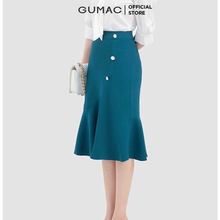 Chân váy xòe phối nút VB3225 GUMAC