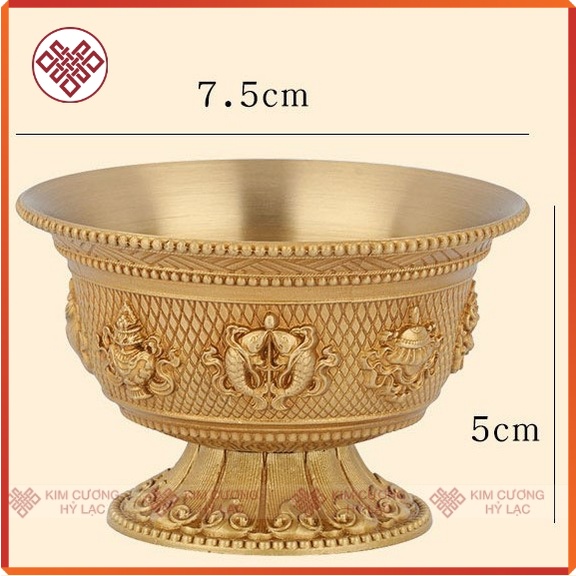Ly Cúng, Chung Nước Cúng Phật bằng đồng  5x8cm