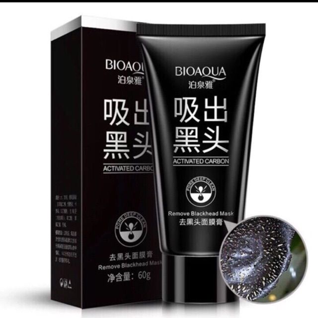 Gel lột mụn than tre hoạt tính Bioaqua sạch mụn đầu đen và sáng da