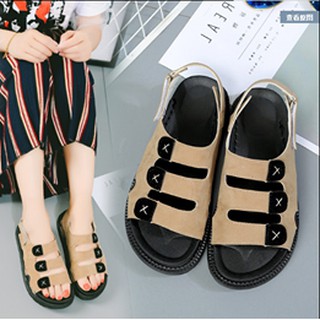 Dép Sandal nữ da lộn cá tính (hàng book hộp kèm hình thật) 008