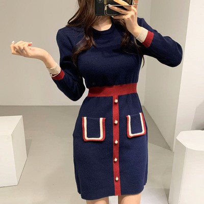 [Hàng order] Váy len body đầm len ôm dệt kim ulzzang Hàn Quốc V60