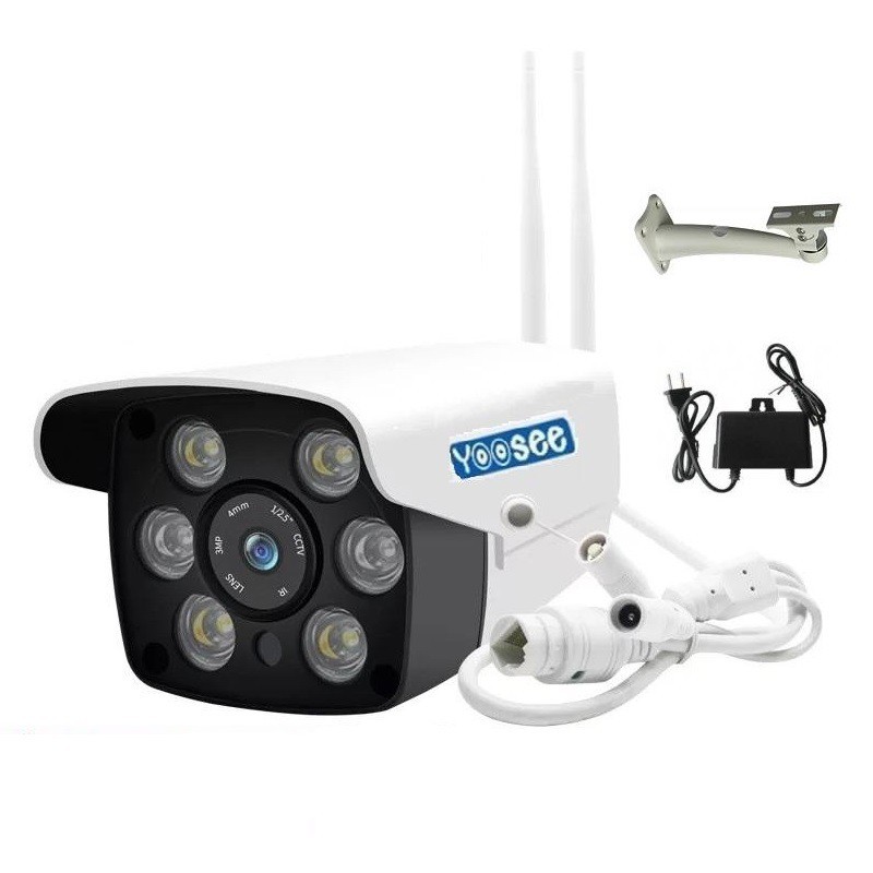 Camera Wifi Yoosee Ngoài Trời 6 Led - Đàm Thoại,Xem Đêm Có Màu,Chống Nước +Thẻ Nhớ 64GB [1 Đổi 1 Trong 10 Ngày-BH 2 Năm]