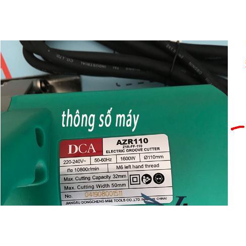 Máy cắt rãnh tường 2 lưỡi DCA AZR 110