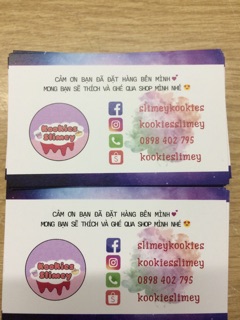 Combo 100 chiếc Namecard Slime