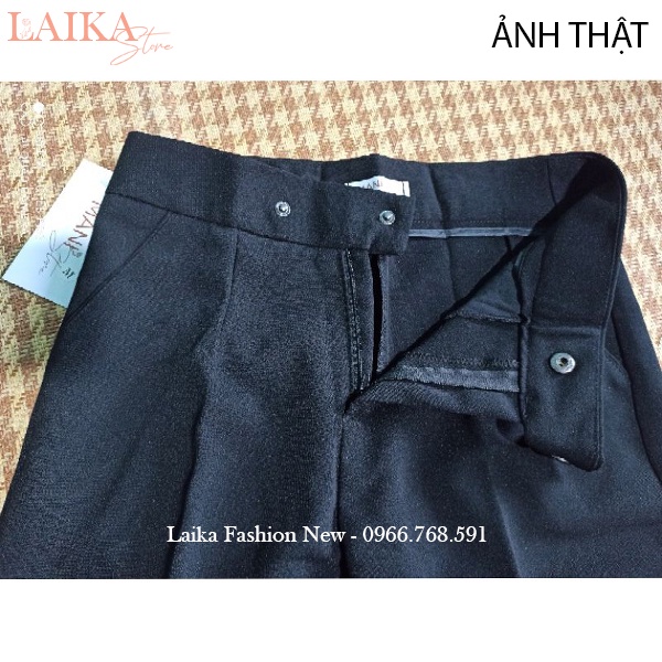 Quần tây công sở nữ lưng cao mặc đi học làm ống đứng dáng quần vải baggy nữ công sở cạp cao dài dày phối áo sơ mi đẹp