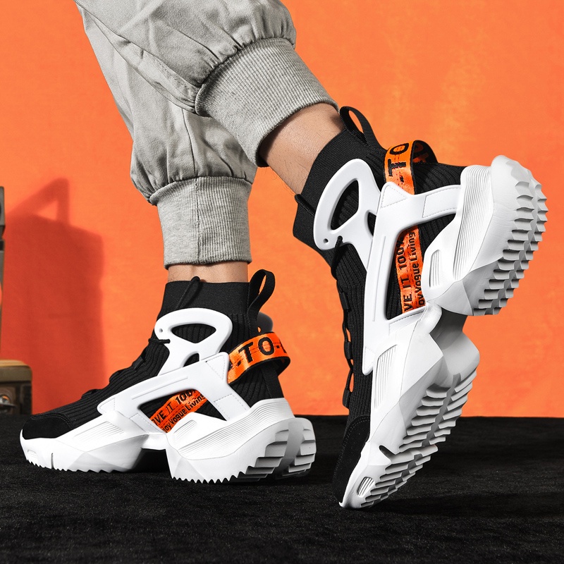 Giày Thể Thao Cổ Cao Phong Cách Hip Hop Thời Trang Xuân Hè Cho Nam Size 39-46