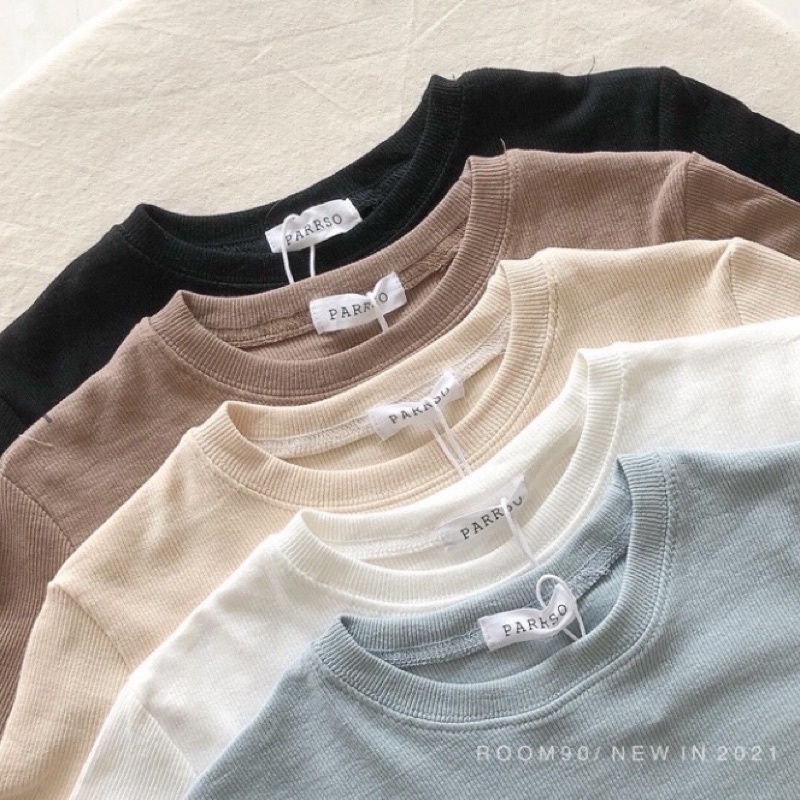 Parrso Cappuccino Fitted Croptop