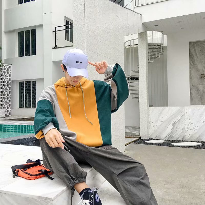 Fashion European and American style long-sleeved hoodie for men