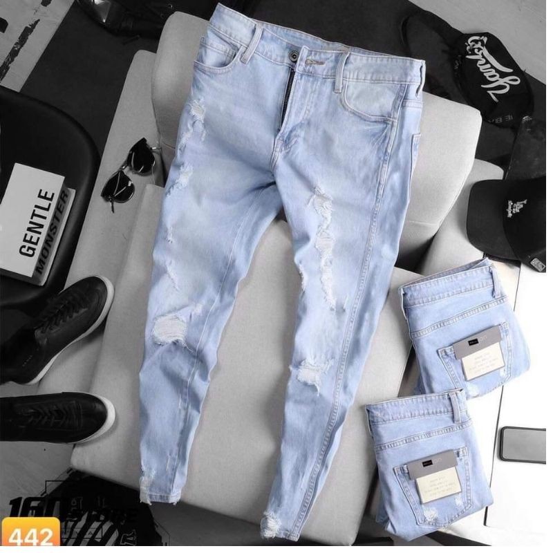 Quần jean nam chất bò,thoáng mát cá tính trẻ trung,taka 44