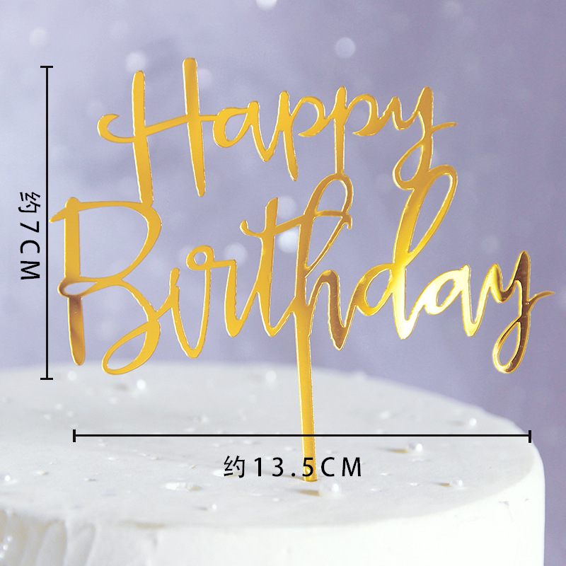 Set 10 que cắm kiểu chữ Happy Birthday với 20 kiểu tùy chọn