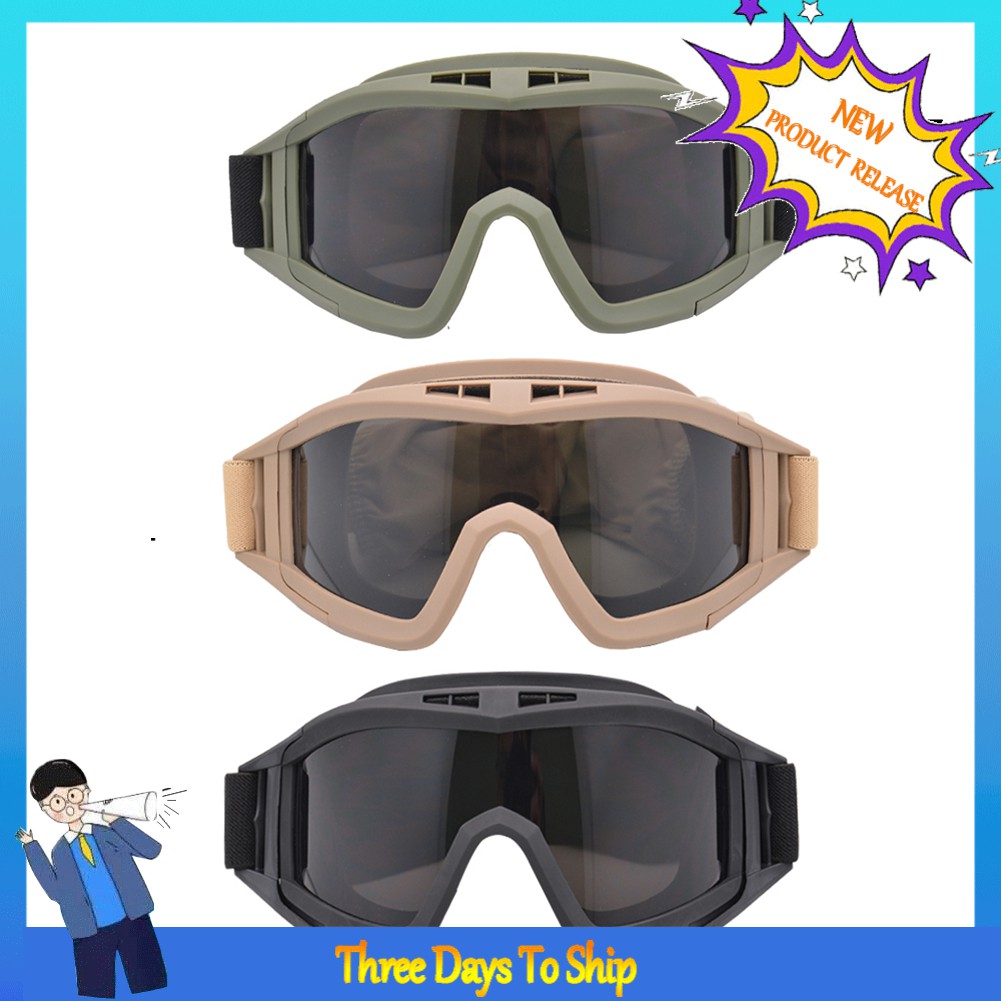 ◎STOCK_1 Pair Anti-impact Army Airsoft Tactical Sunglasses Glasses Paintball Goggles
