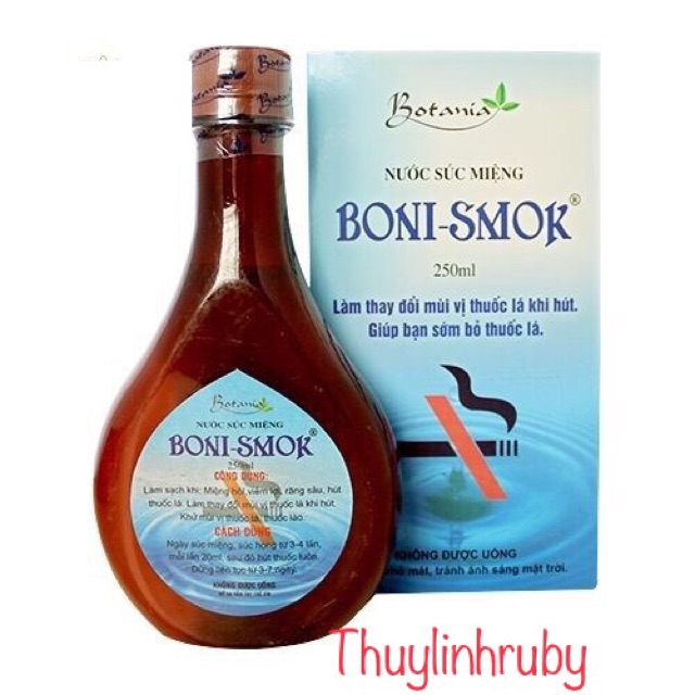 Giải pháp cai thuốc lá hiệu quả- dung dịch súc miệng thảo dược BONI SMOK