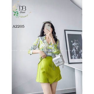 Áo sơ mi nữ lụa satin hoạ tiết hoa