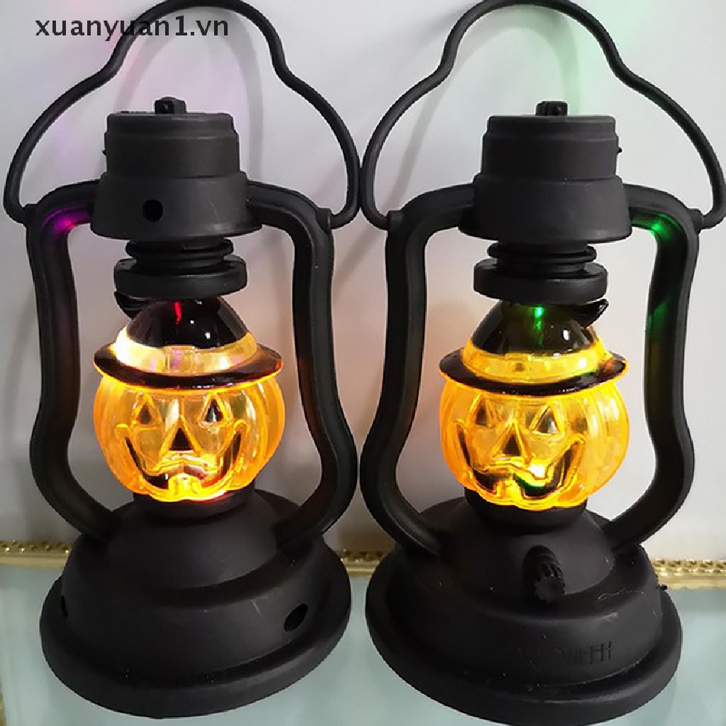 Đèn Lồng LED Hình Đầu Lâu / Bí Ngô Độc Đáo Trang Trí Lễ Halloween