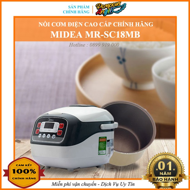 [Chính hãng] Nồi cơm điện từ , Nồi cơm điện đa năng, nồi cơm thông minh MIDEA MB-SC18MB chính hãng