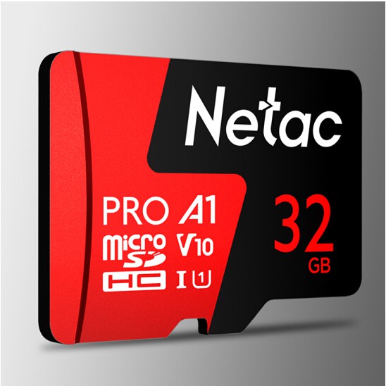 Thẻ nhớ microSDXC Netac Pro 32GB / 64GB U3 4K V30 98MB/s - chuyên camera, máy quay và điện thoại (Đỏ)