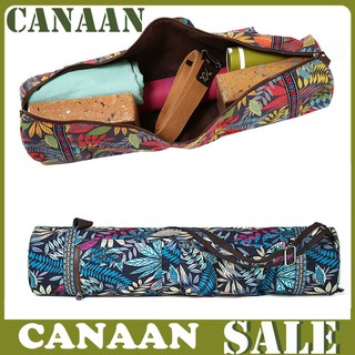 Túi Đựng Thảm Yoga Bằng Vải Canvas In Họa Tiết Thời Trang