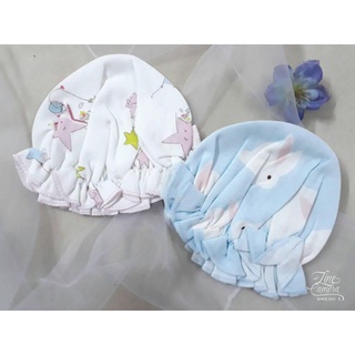 Mũ cotton bèo nhùn cho bé sơ sinh gái