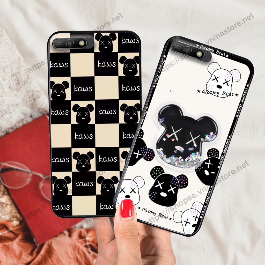 Ốp lưng Huawei Y6 Prime 2018 / Y6 Pro 2018 / Y7 Prime 2018 / Y7 Pro 2018 trái tim beabrick kaws cute