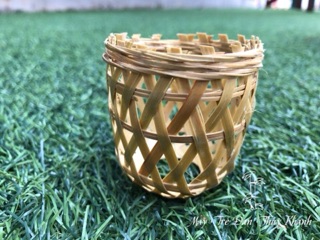 Giỏ tre cắm hoa trang trí giỏ decor mini