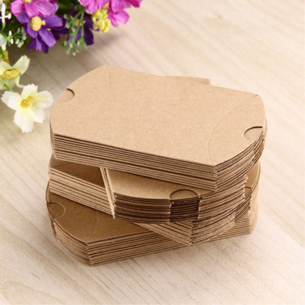10 / 50 Hộp Quà Giấy Dùng Chứa Kẹo , Quà Giáng Sinh
