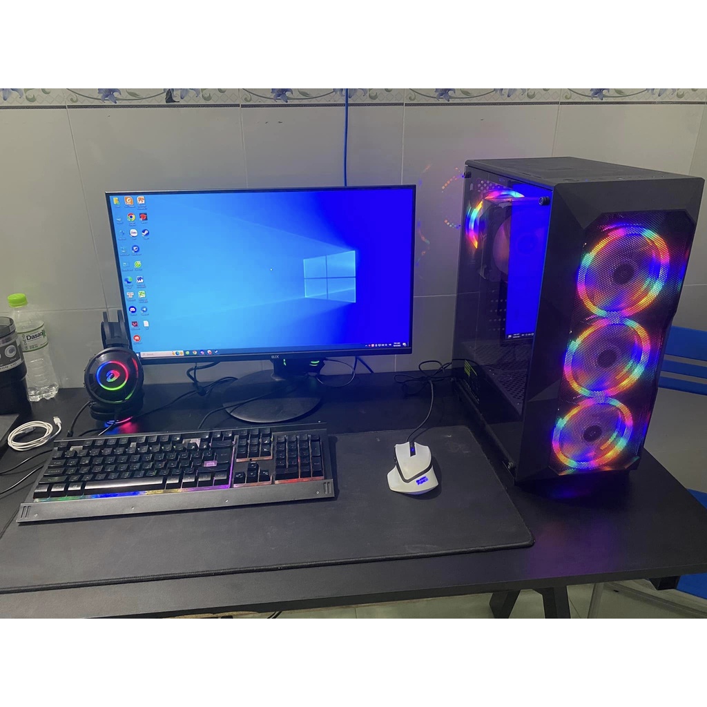 PC GAMING H110,I3 6100, 8G, 120G Vỏ case kính