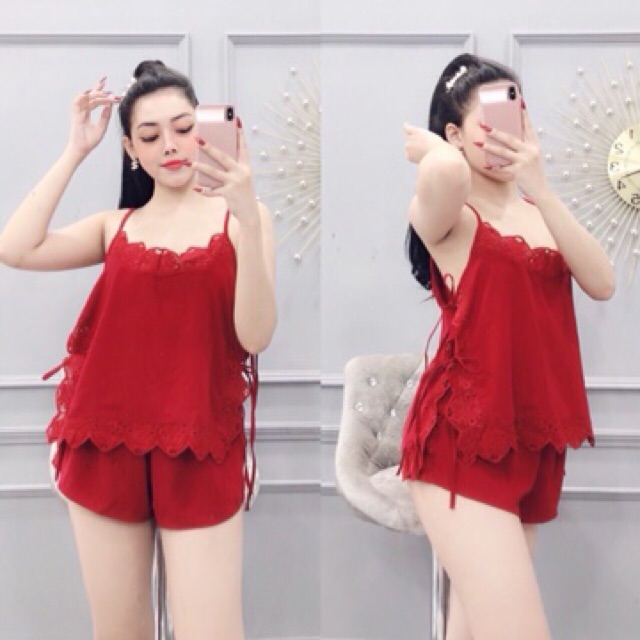 Đồ bộ lụa đùi mát