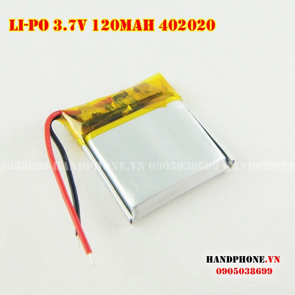 Pin Li-Po 3.7V 402020 110 / 120mAh (Lithium Polyme)