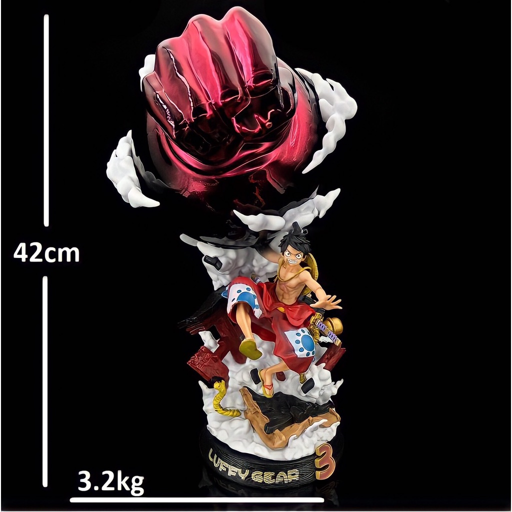 Mô hình Luffy Gear 3 cao 42cm nặng 3.2kg, figure one piece chính hãng CLOUD STORE , mô hình one piece anime