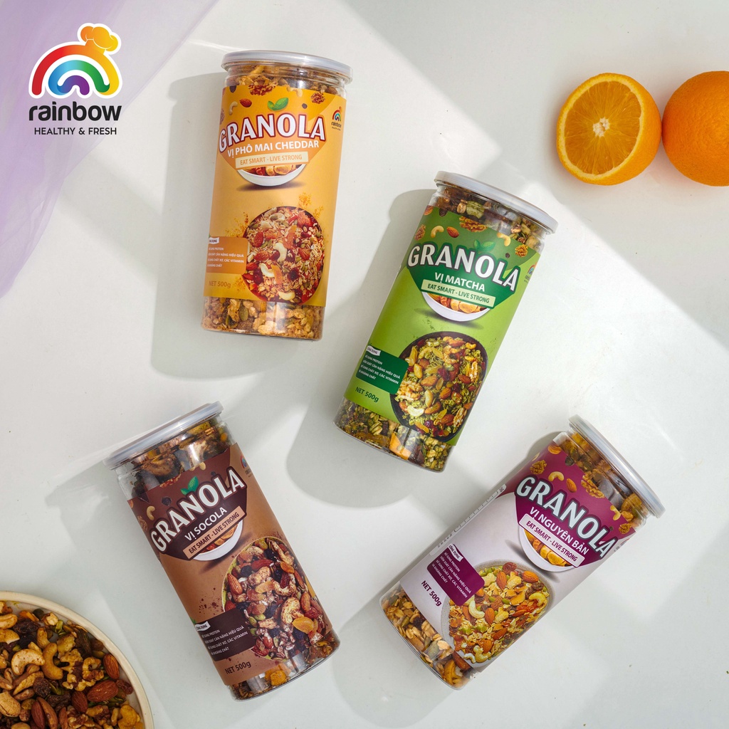 Combo Granola Siêu Hạt và Bánh Biscotti RAINBOW