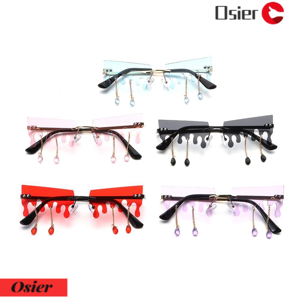 Kính Mát Hình Giọt Nước Mắt Lửa Phong Cách Halloween Thời Trang OSIER1