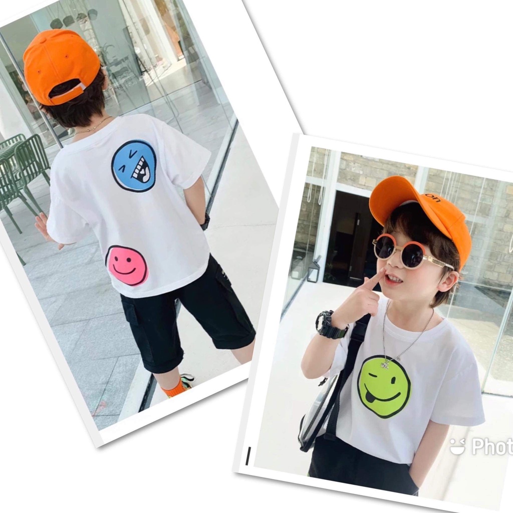 Lyvyshop - (Thanh lý size nhỏ) Áo thun cộc tay bé trai siêu dễ thương từ 09-28kg
