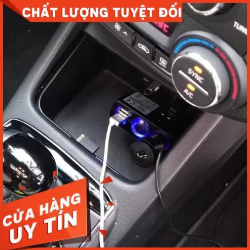 TẨU CHIA CHO XE HƠI , TẨU SẠC CHIA 2, BỘ CHIA NGUỒN TẨU 2 TẨU SẠC, 2 CỔNG USB TIỆN DỤNG