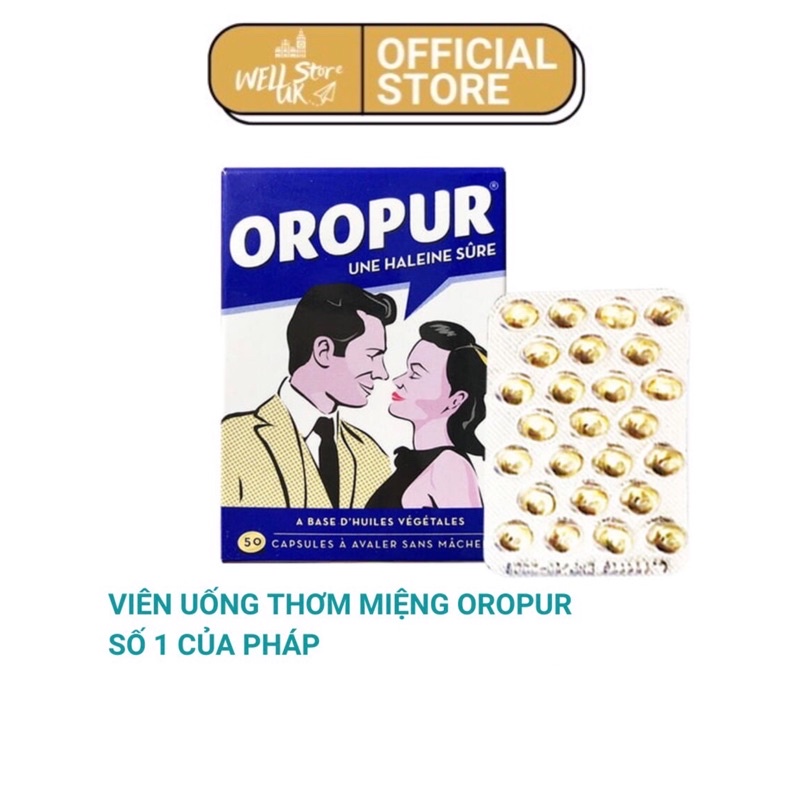 PHÁP- VIÊN UỐNG THƠM MIỆNG OROPUR HỘP 50 viên