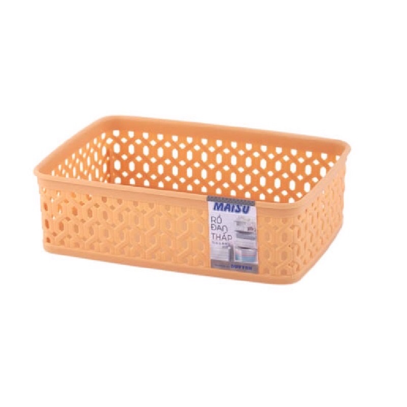 Rổ đan thấp Nhựa Duy tân Matsu 20x14x6cm