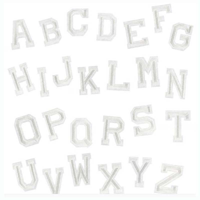 Sticker Ủi Thêu Hình 26 Chữ Cái A - Z 5 * 4Cm
