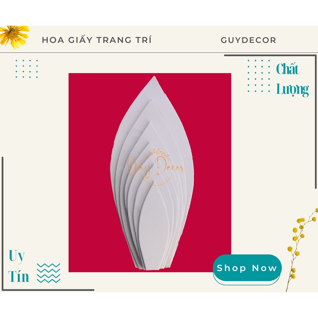 Bộ Mẫu Cánh Hoa 7 cánh chất liệu form