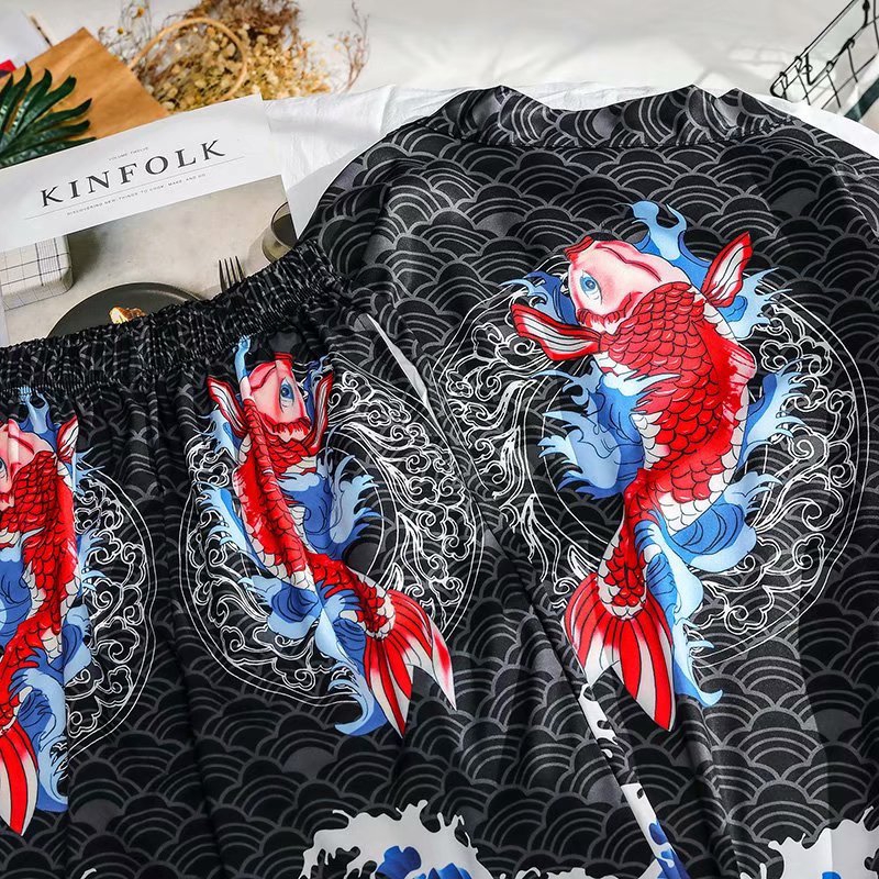 Set of Short Sleeve Shirt + Printed Shorts for Men