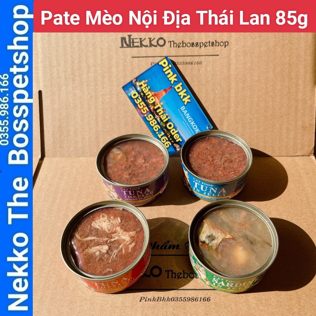 Pate mèo Pet8 85g ⚡NỘI ĐỊA THÁI LAN⚡ Nhập Trực Tiếp Thái Lan Không Qua Trung Gian.