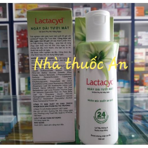 (chọn size) Lactacyd vệ sinh phụ nữ lá trầu