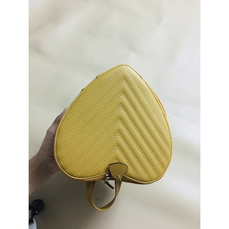 Balo Da Handmade Hình Trái Tim, Hàng cao cấp