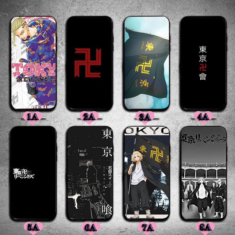 Tokyo revengers logo Ốp lưng OPPO F11 Pro A83 A1 F5 A73 F7 F9 Pro A7X F11 A9 Ốp Lưng Chống Rơi Thoán