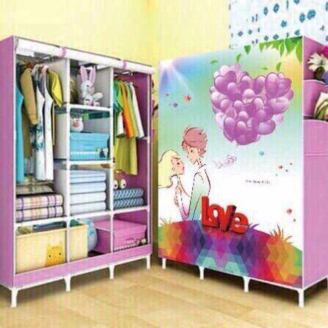 Tủ vải 3 buồng 8 ngăn