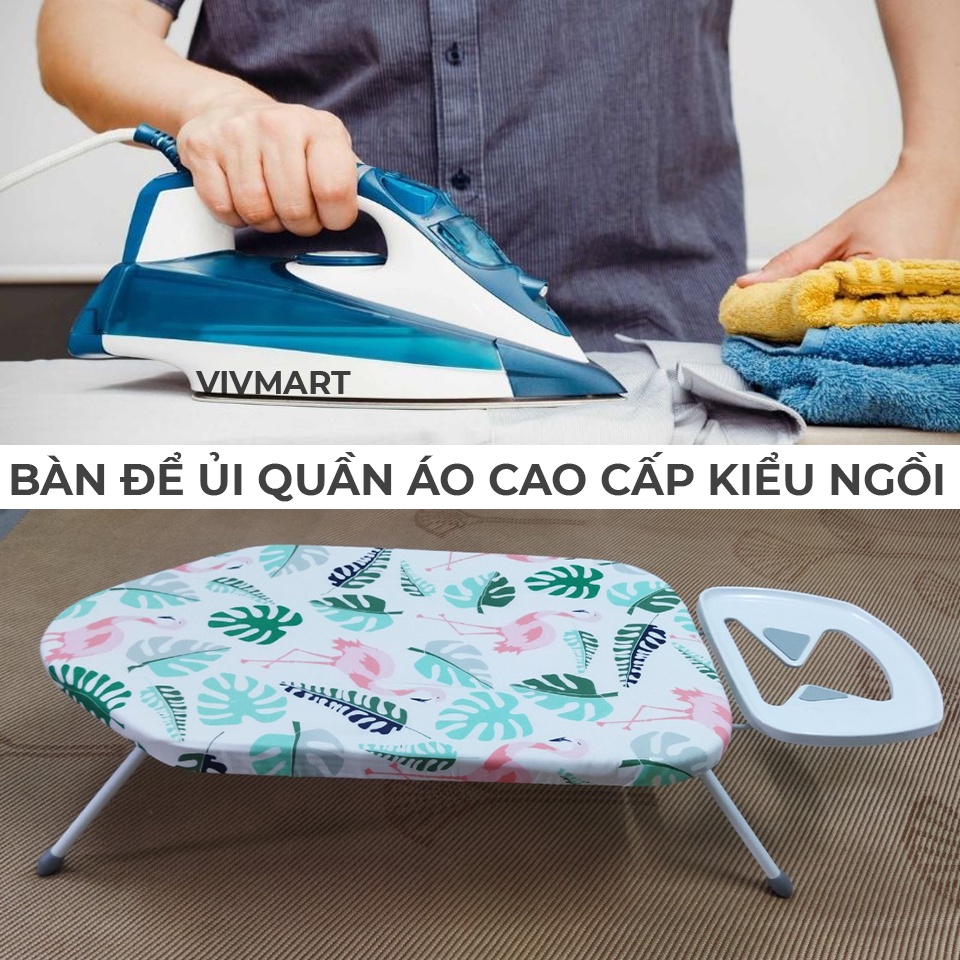 Bàn để ủi quần áo dáng thấp cao cấp chống cháy nhập khẩu Châu Âu