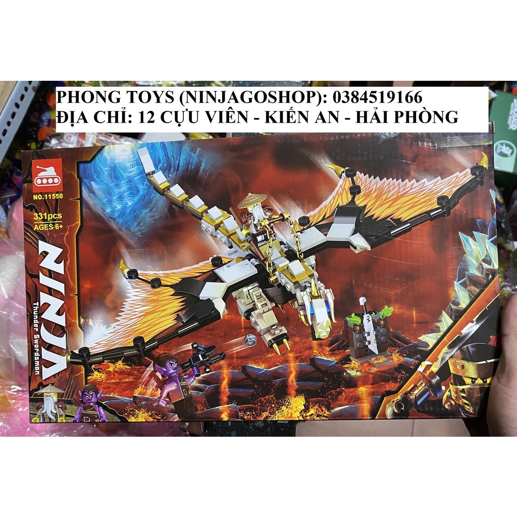 [Có sẵn] Lắp ráp xếp hình Lego NINJAGO Season 14 LARI 11550 : Rồng thần của sư phụ WU 331 mảnh